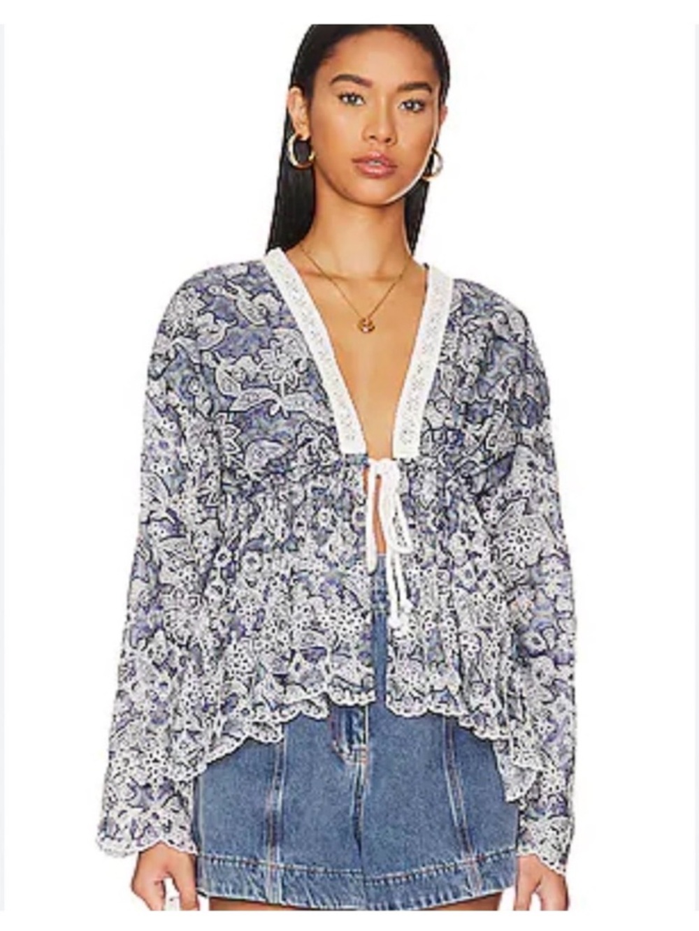 Free People Anissa Bed Jacket